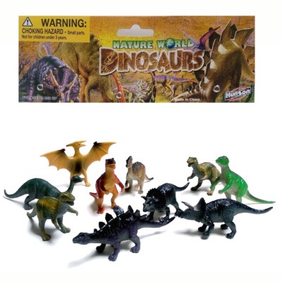 10 PC Realistic Jurassic Dinosaur Figures Playset Kit For Kids Cake
