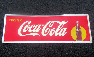 1940's Coca-Cola Enamel? Porcelain? MCA Tin Sign 54