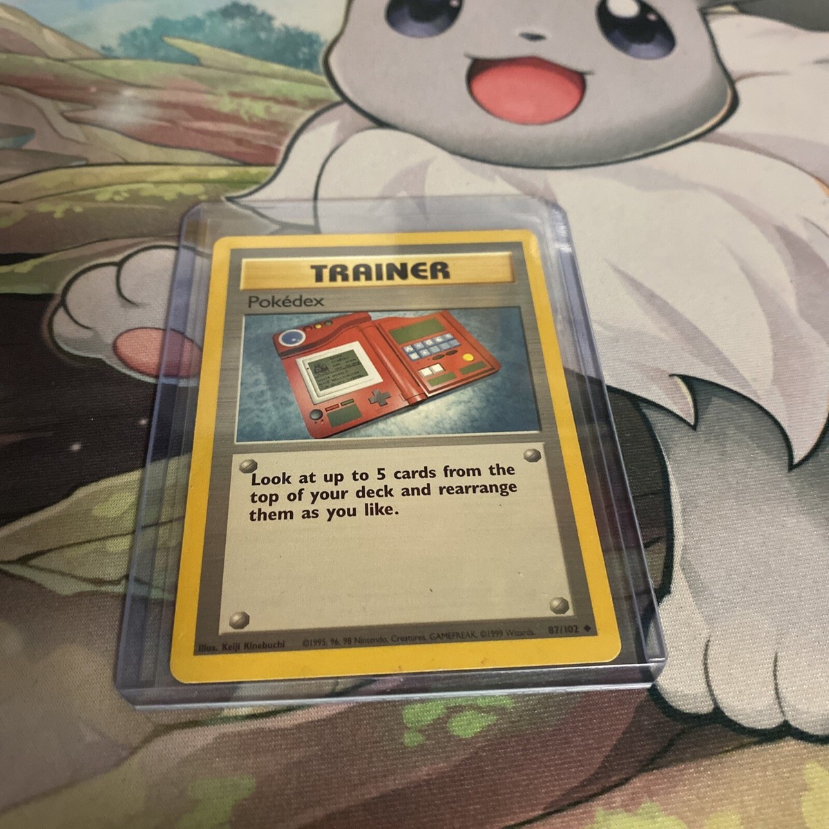 pokedex pokemon card value Pokemon Pokedex Trainer Card 87/102 Condition LP Base Set