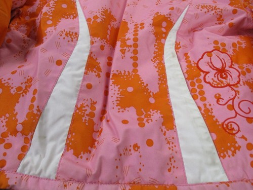 Spyder Jacket Girls 4 Pink Orange Hooded Full Zip Outdoors Hiking Coat Youth - Picture 16 of 18