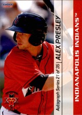 2013 Indianapolis Indians Choice #21 Alex Presley Monroe Louisiana LA Card