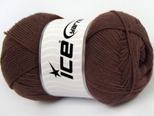 4-Skein Lot Lorena Yarn fine cotton 4x100g Rose Brown