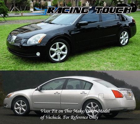 For Nissan Maxima Sedan 04-08 Ash Grey Out-Channel Window Visor Sun Guard 4pcs - Picture 7 of 7