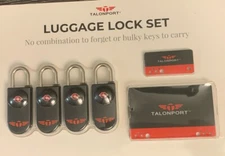 Keyless TSA Approved Luggage Locks with Lifetime Card Keys & No Combo
