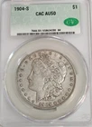 1904-S AU50 Morgan Silver Dollar CACG