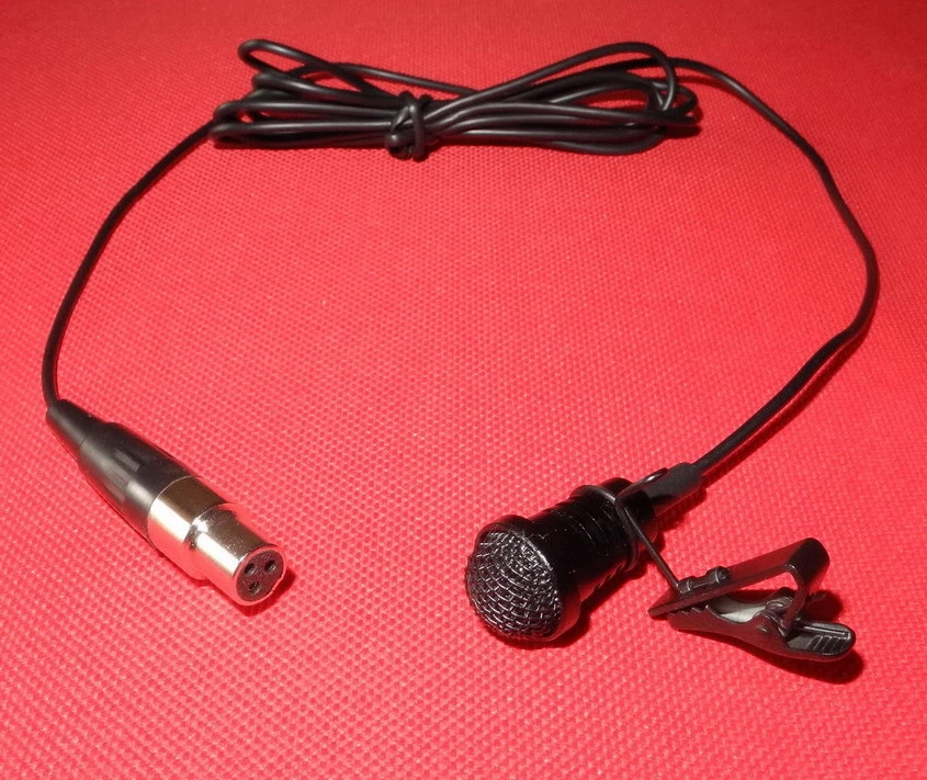 Cardioid Lapel Lavalier Clip Microphone For AKG Samson Wireless Bodypack - Image 2 of 4