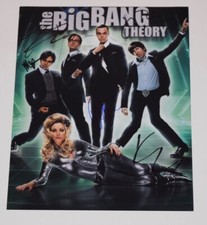 The Big Bang Theory Cast Signed Autographed 11x14 Photo x5 Jim Parsons Cuoco COA