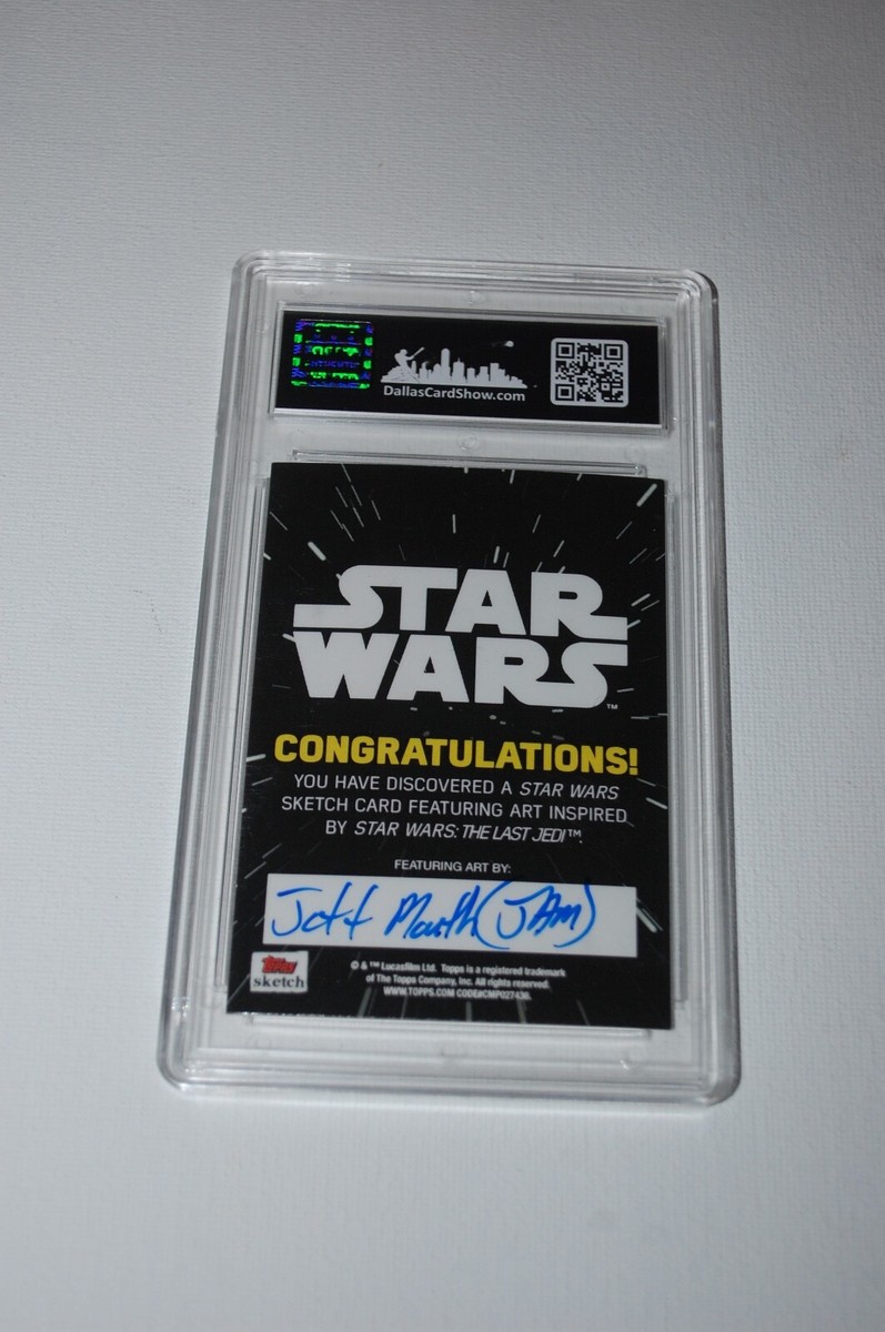 Rey Artist Proof Sketch Card-Topps Star Wars Last Jedi-Jeff