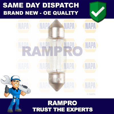 Rampro 10x Innenraum Nummernschild Glühbirnen 264 12V 10W passt Ford Vauxhall Ni.��