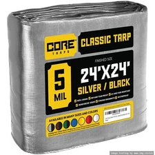 Core Tarps Classic 5 Mil Tarp Cover Waterproof UV Resistant Rip and Tear roof