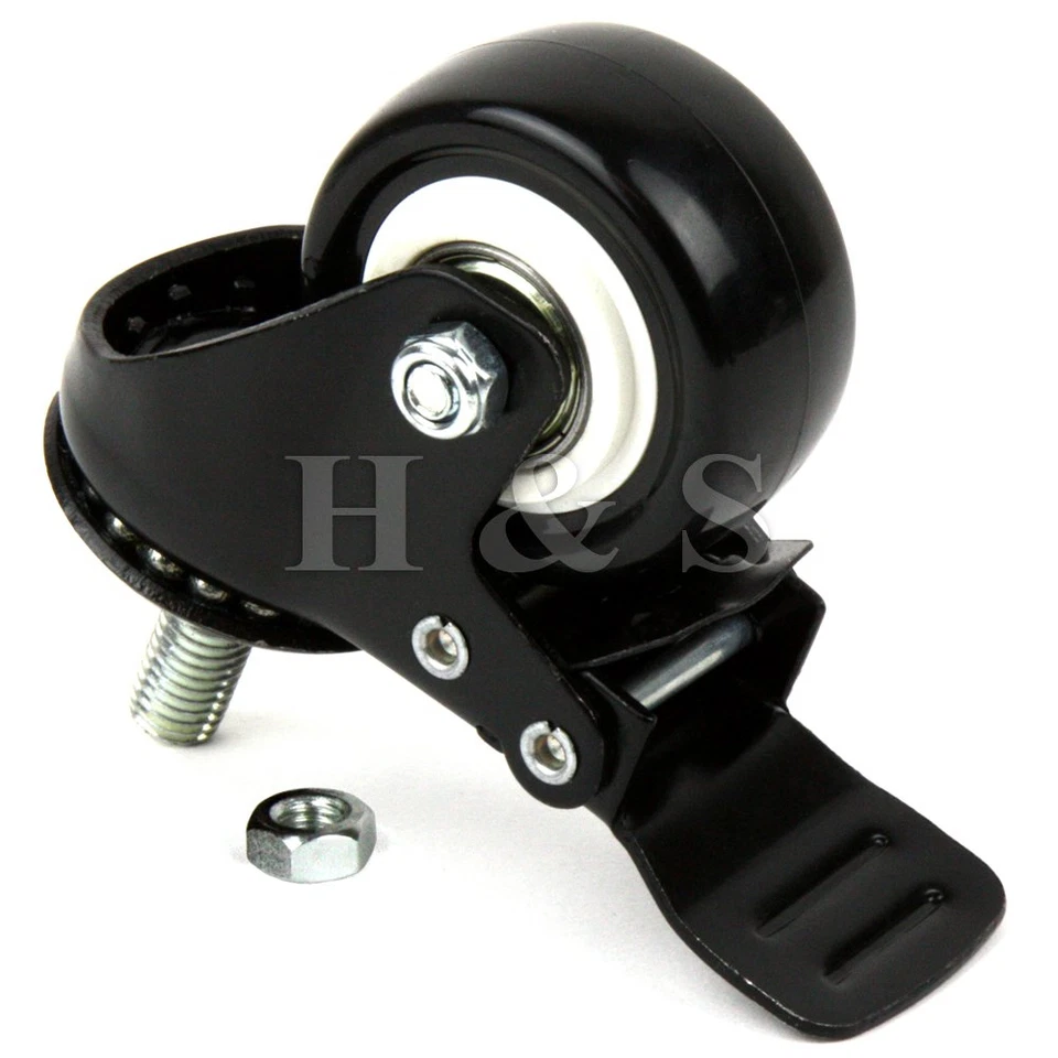 Ruota Girevole Con Perno Filettato M10 per Carrello - Ruote per Mobili Pivotanti - Immagine 3 di 4