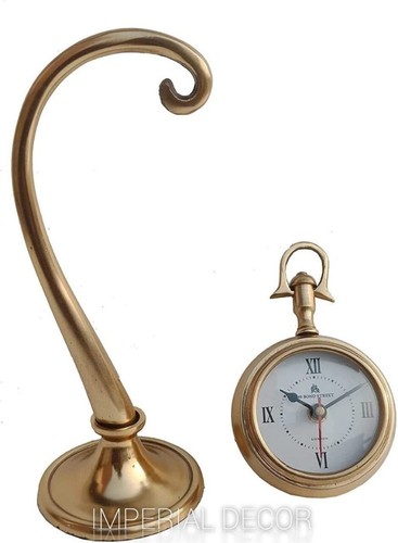 Antique Brass Table Clock Nautical Vintage Table Clock for Home Decor gift item - Picture 3 of 3