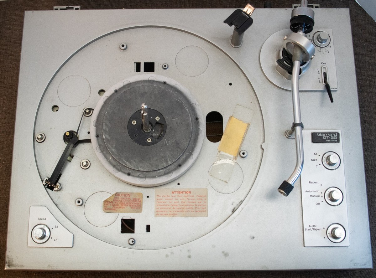 GARRARD GT-25 TURNTABLE VINTAGE parts/repair | eBay