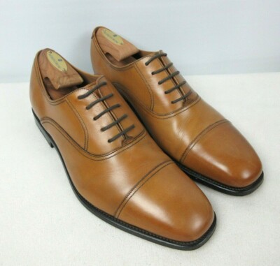 ROBERT TALBOTT Tiburon Cap Toe Walnut Brown Oxford Dress Shoes Sz 9 M