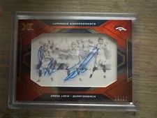 2019 Panini XR Football Luminous Endorsements Drew Lock Rookie 8/15