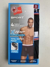 Hanes Sport 4-Pack X-Temp Cool Performance Mens Briefs Underwear Small 28-30 NEW