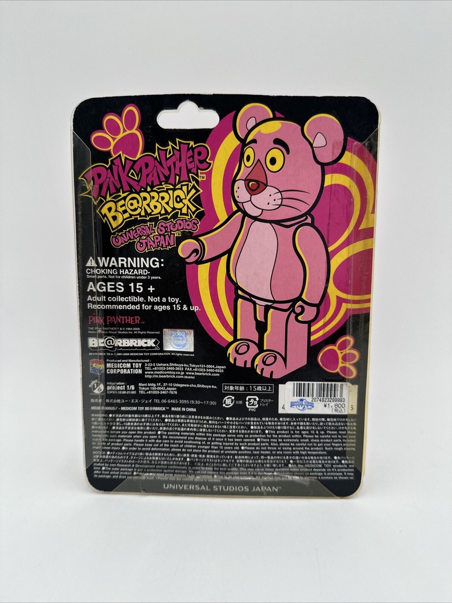 Medicom Bearbrick Universal Studio Japan Pink Panther 100% 2009