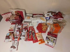 Huge Lot Christmas Gift Basket Food Snacks Cookies Crackers Candy Shelf Wear