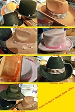 fedora hats brand new many colors great for any costume