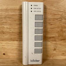 iclicker White/Gray Handheld Classroom Works Student Response Remote Control
