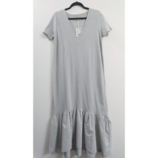 Zara Washed Effect Midi Dress Size M