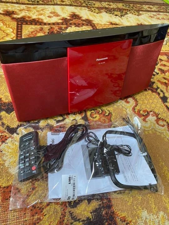 Panasonic SC-HC295 Compact Stereo System Red CD Radio Bluetooth Red W400 mm 162