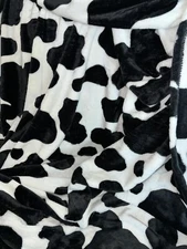 Lightweight Cow Print Blanket Plush Fleece Fuzzy Cute Cow Printed Throw Blanket 