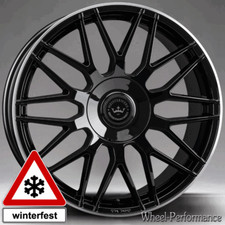 18 Zoll MX7 Felgen 8x18 5x114,3 ET40 schwarz glanz mit pol Rand für Subaru