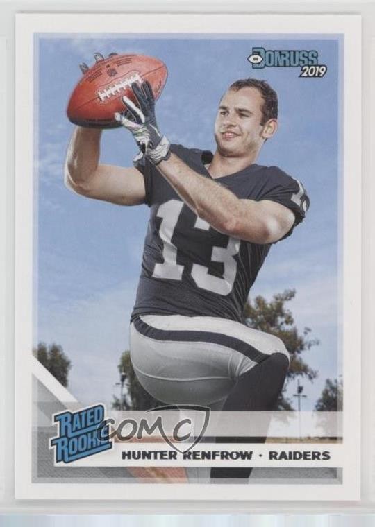 2019 Panini Donruss Rated Rookie Hunter Renfrow #340 0c4