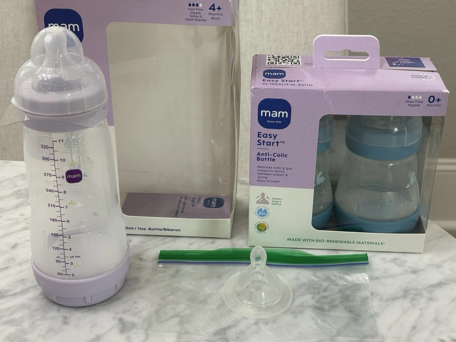 New MAM Easy Start Anti-Colic Bottles