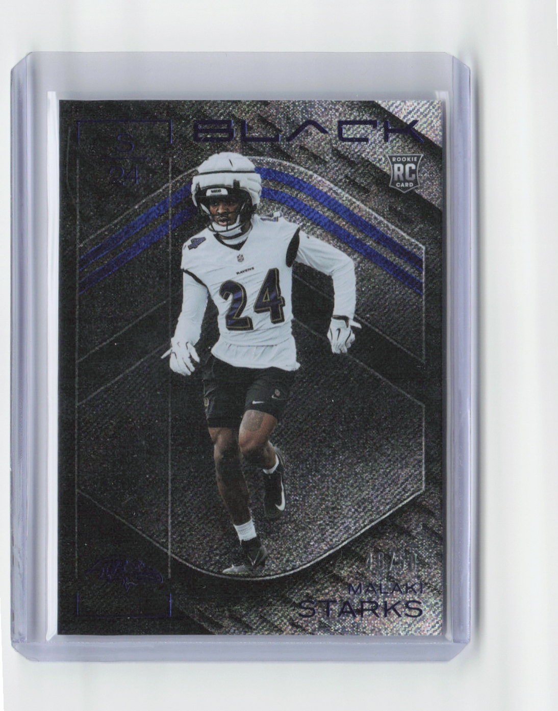 2025 Panini Black #168 Malaki Starks Sapphire #/50