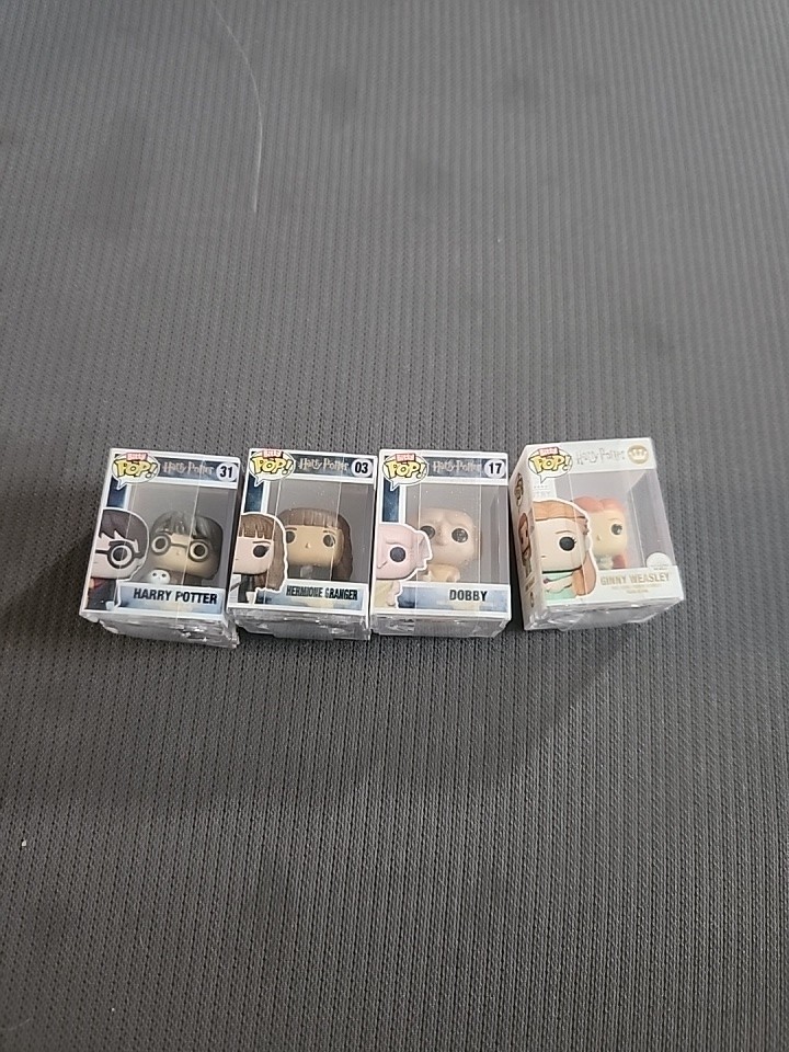 Funko Bitty Pop Harry Potter Lot 4 Harry Potter Hermione Dobby Ginny Weasley P3