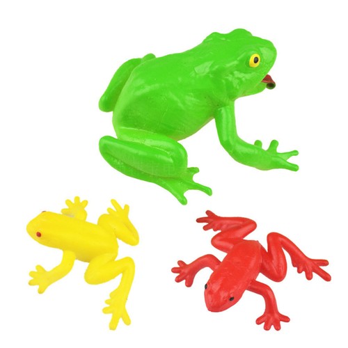 Accesorios de truco de plástico para ranas de simulación 8 piezas para Halloween Día de los Inocentes - Imagen 8 de 11