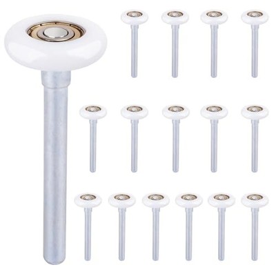 GENHAKON 16 Pack 1.8 Inch Nylon Garage Door Rollers, High Performance Bearings