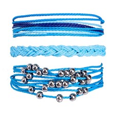 Bohemian Friendship Bracelet Set Beach Waterproof String Ocean Surfer Beaded Jew