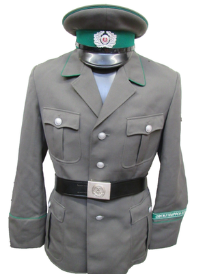 East German DDR NVA Border Guard Grenztruppen Uniform Tunic Belt
