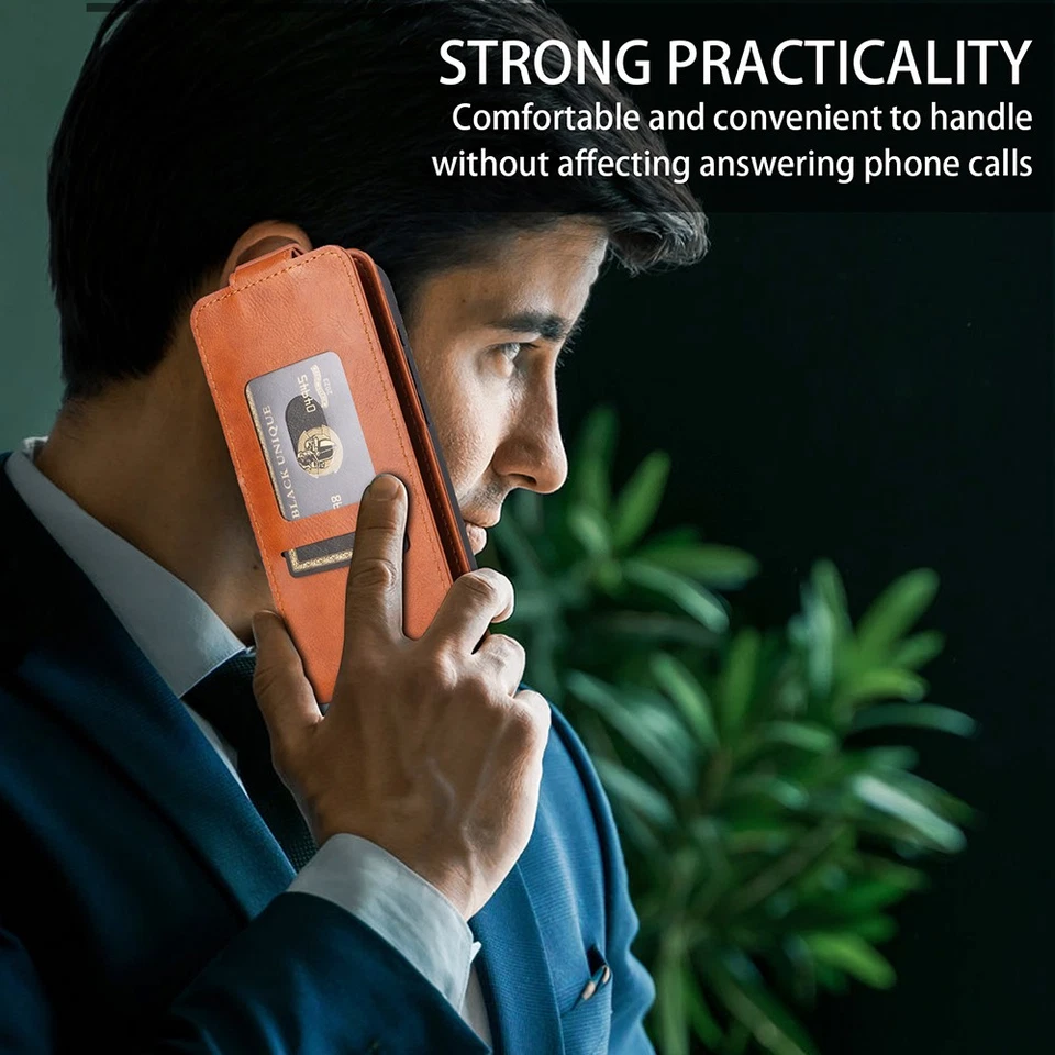 For ZTE Nubia Neo 2 5G, Luxury Vertical Up-Down Leather Wallet Stand Case Cover - Image 4 of 4