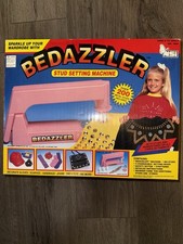 Vintage 90's BEDAZZLER Stud Setting Machine COMPLETE Studs Instructions
