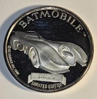 1989 Batman 50th Anniversary Of The Batman Caracter Batmobile 1ozt .999 Silver