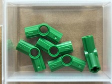 LEGO Parts - Green Technic, Axle and Pin Connector Angled 4 - No 32192 - QTY 5