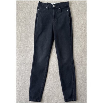 AYR The Riser High Rise Skinny Jeans Womens 26x28 Faded Black Stretch USA
