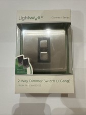 Lightwave LW450 SS Connect Series 1-Gang 2-Way  Dimmer Switch Stainless Steel