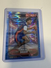 Marcus Sasser 2024-25 Topps Chrome Blue Sapphire Refractor /125 Card Pistons #49