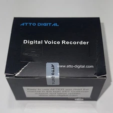 ATTO DIGITAL VOICE RECORDER 8GB TILEREC Voice Activated Recorder New