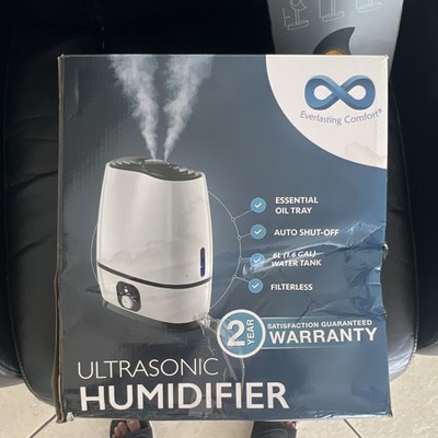 Everlasting Comfort Ultrasonic Humidifier 6L Tank Essential Oil Tray Auto Shut- 
