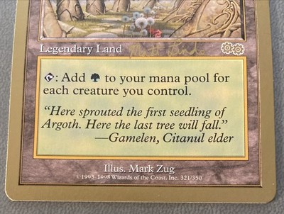 MTG Magic The Gathering GAEA'S CRADLE 1999 World Championship GOLD