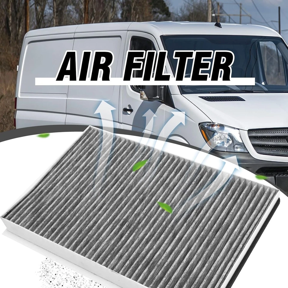 Filtro de ar de cabine para Dodge 2500 3500 V6 3.0L 07-09 Sprinter 2500 3500 2.1L 14-17 - Imagem 3 de 4