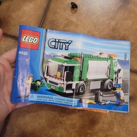 LEGO 4432 City Garbage Truck 98% Complete Missing Figures Broom Trash PARTS READ