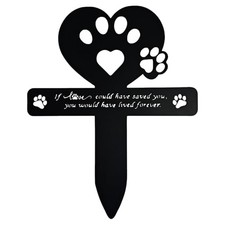 Grave Markers for Dogs Cats Waterproof Grave Decorations for Cemetery Pet