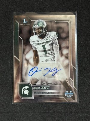 2025 Bowman Chrome U Omari Kelly 1st Auto  Michigan State C111